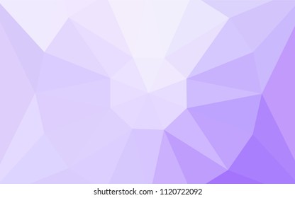 Light Purple vector gradient triangles texture with a gem in a centre. Illustration in Origami style with gradient. New template for your brand book.