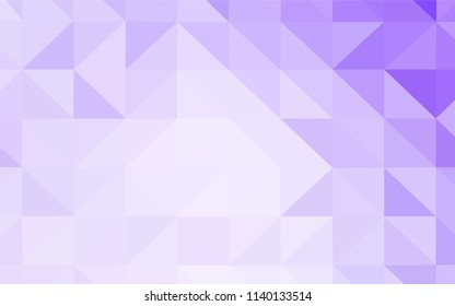 Light Purple vector gradient triangles texture. Elegant bright polygonal illustration with gradient. Template for cell phone's backgrounds.