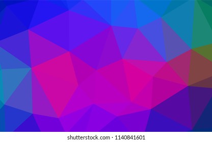 Light Purple vector gradient triangles pattern. Glitter abstract illustration with an elegant triangles. Brand new style for your business design.