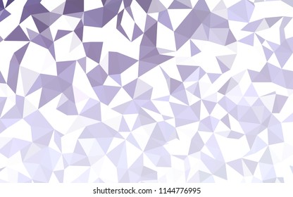 Light Purple vector gradient triangles template. A sample with polygonal shapes. Pattern for a brand book's backdrop.