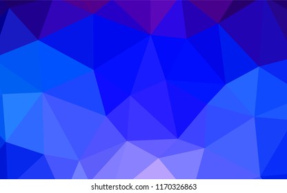 Light Purple vector gradient triangles texture. Geometric illustration in Origami style with gradient.  Completely new template for your banner.