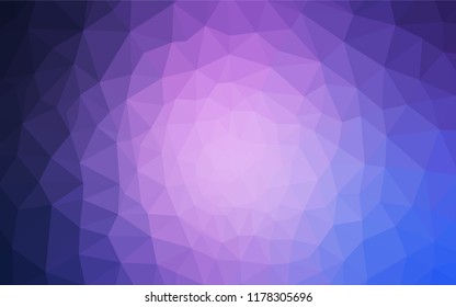 Light Purple vector gradient triangles pattern. A completely new color illustration in a polygonal style. Template for cell phone's backgrounds.