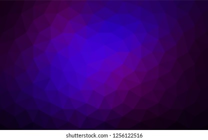 Light Purple vector gradient triangles pattern. Creative geometric illustration in Origami style with gradient. Completely new template for your banner.