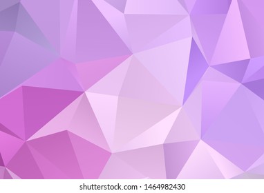 Light Purple vector gradient triangles pattern. Modern abstract illustration with triangles. Polygonal design for your web site.
