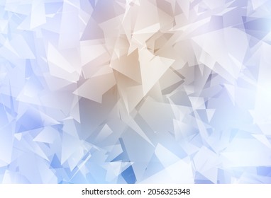 Light Purple vector gradient triangles template. Colorful illustration in polygonal style with gradient. A new texture for your web site.