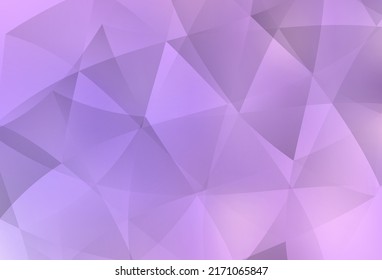 Light Purple vector gradient triangles pattern. Creative illustration in halftone style with triangles. Template for cell phone's backgrounds.