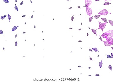 Hellvioletter, handgemalter Hintergrund. Brand neue farbige Illustration im modernen Stil mit Blättern. Komplett neues Design für Ihr Unternehmen.