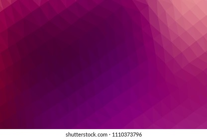 Light Purple vector hexagon mosaic cover. Creative illustration in halftone style with gradient. The completely new template can be used for your brand book.