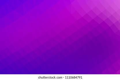 Light Purple vector hexagon mosaic template. A sample with polygonal shapes. A completely new design for your business.