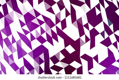 Light Purple vector hexagon mosaic cover. Shining colored illustration in a Brand new style. Brand new design for your business.