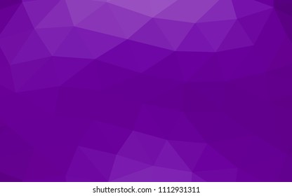 Light Purple vector hexagon mosaic triangle mosaic. A completely new color illustration in a vague style. A completely new template for your business design.