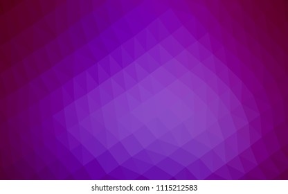 Light Purple vector hexagon mosaic cover. Modern geometrical abstract illustration with gradient. A completely new template for your business design.