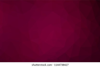 Light Purple vector hexagon mosaic template. Brand new colored illustration in blurry style with gradient. The best triangular design for your business.
