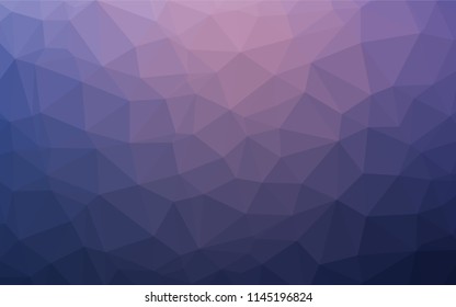 Light Purple vector hexagon mosaic template. A completely new color illustration in a vague style. The polygonal design can be used for your web site.