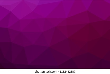 Light Purple vector hexagon mosaic template. A completely new color illustration in a vague style. The completely new template can be used for your brand book.