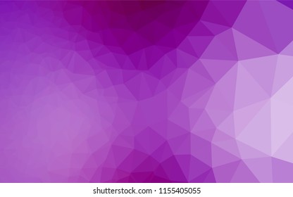 Light Purple vector hexagon mosaic template. An elegant bright illustration with gradient. A completely new design for your business.