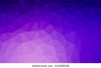Light Purple vector hexagon mosaic cover. Colorful illustration in abstract style with gradient. The template can be used as a background for cell phones.