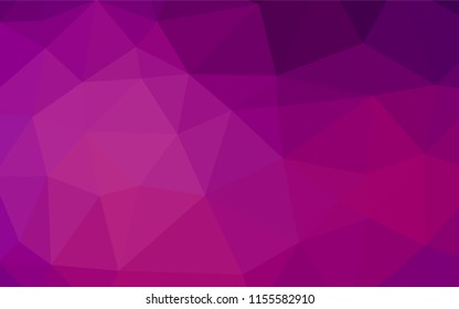 Light Purple vector hexagon mosaic cover. An elegant bright illustration with gradient. The completely new template can be used for your brand book.