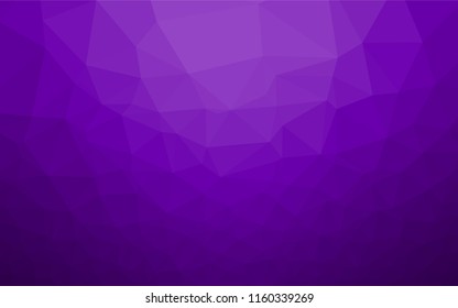 Light Purple vector hexagon mosaic cover. Shining colored illustration in a Brand new style. The elegant pattern can be used as part of a brand book.