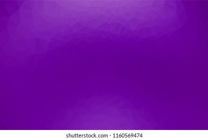 Light Purple vector hexagon mosaic template. An elegant bright illustration with gradient. A completely new design for your business.