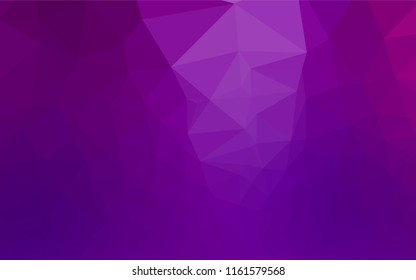 Light Purple vector hexagon mosaic texture. Colorful illustration in abstract style with gradient. The textured pattern can be used for background.