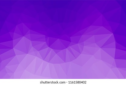 Light Purple vector hexagon mosaic template. A completely new color illustration in a vague style. The elegant pattern can be used as part of a brand book.
