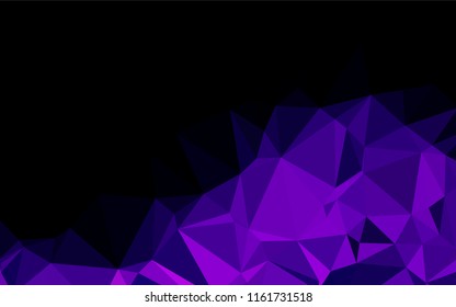 Light Purple vector hexagon mosaic texture. Glitter abstract illustration with an elegant design. The polygonal design can be used for your web site.