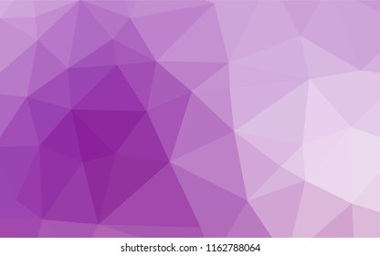 Light Purple vector hexagon mosaic cover. Colorful illustration in abstract style with gradient. Brand new style for your business design.