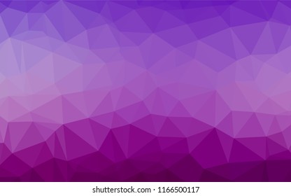 Light Purple vector hexagon mosaic cover. Glitter abstract illustration with an elegant design. The elegant pattern can be used as part of a brand book.