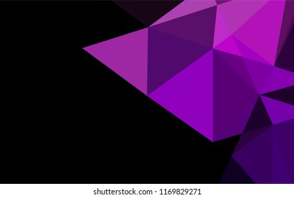 Light Purple vector hexagon mosaic cover. Creative illustration in halftone style with gradient. The completely new template can be used for your brand book.