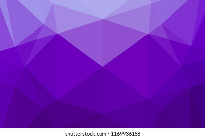 Light Purple vector hexagon mosaic texture. Creative illustration in halftone style with gradient. The elegant pattern can be used as part of a brand book.