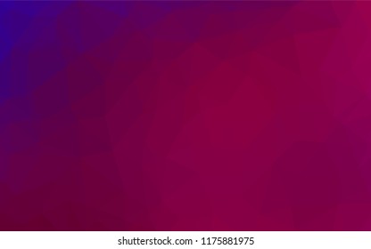 Light Purple vector hexagon mosaic template. Creative geometric illustration in Origami style with gradient. Brand new design for your business.