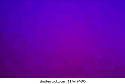 Light Purple vector hexagon mosaic cover. Creative geometric illustration in Origami style with gradient. Brand new design for your business.
