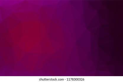 Light Purple vector hexagon mosaic template. A sample with polygonal shapes. A new texture for your design.