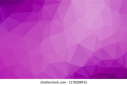 Light Purple vector hexagon mosaic texture. An elegant bright illustration with gradient. The completely new template can be used for your brand book.