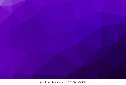 Light Purple vector hexagon mosaic template. A completely new color illustration in a vague style. A completely new template for your business design.