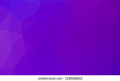 Light Purple vector hexagon mosaic cover. Brand new colored illustration in blurry style with gradient. Triangular pattern for your business design.
