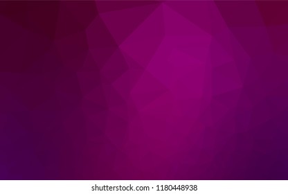 Light Purple vector hexagon mosaic texture. Creative geometric illustration in Origami style with gradient. The polygonal design can be used for your web site.