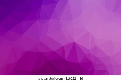 Light Purple vector hexagon mosaic cover. A vague abstract illustration with gradient. A completely new design for your business.