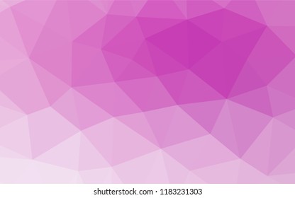 Light Purple vector hexagon mosaic cover. Creative illustration in halftone style with gradient. Brand new style for your business design.