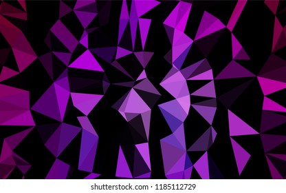 Light Purple vector hexagon mosaic texture. Creative geometric illustration in Origami style with gradient. A new texture for your design.