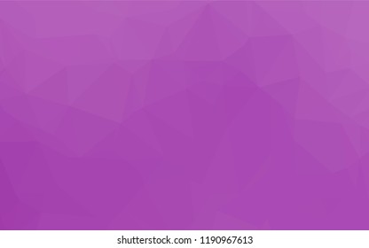Light Purple vector hexagon mosaic texture. A sample with polygonal shapes. Triangular pattern for your business design.
