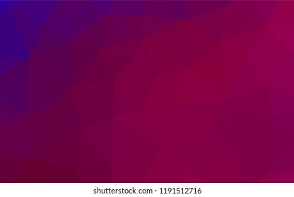 Light Purple vector hexagon mosaic template. Creative geometric illustration in Origami style with gradient. Brand new style for your business design.