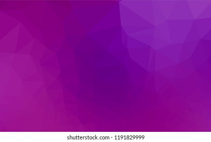 Light Purple vector hexagon mosaic cover. Brand new colored illustration in blurry style with gradient. A completely new design for your business.