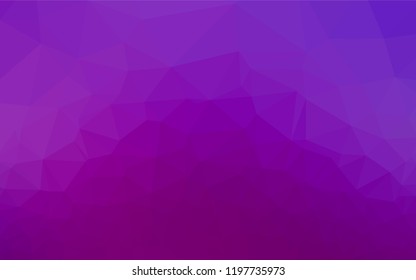 Light Purple vector hexagon mosaic texture. An elegant bright illustration with gradient. The template can be used as a background for cell phones.