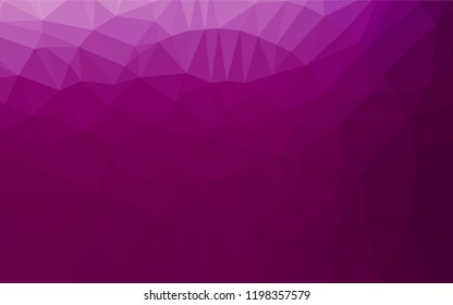 Light Purple vector hexagon mosaic texture. Glitter abstract illustration with an elegant design. The template can be used as a background for cell phones.