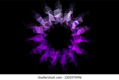 Light Purple vector hexagon mosaic texture. Brand new colored illustration in blurry style with gradient. Brand new design for your business.