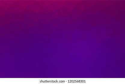 Light Purple vector hexagon mosaic cover. A sample with polygonal shapes. The textured pattern can be used for background.
