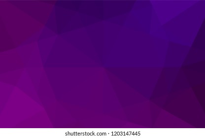 Light Purple vector hexagon mosaic cover. Triangular geometric sample with gradient.  The completely new template can be used for your brand book.