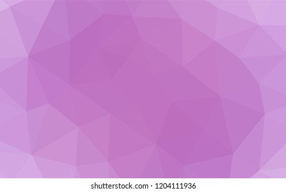 Light Purple vector hexagon mosaic texture. Brand new colored illustration in blurry style with gradient. The template can be used as a background for cell phones.